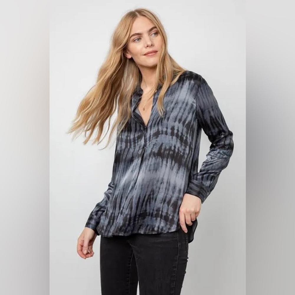 Rails Pearl Top in Black‎ Tide